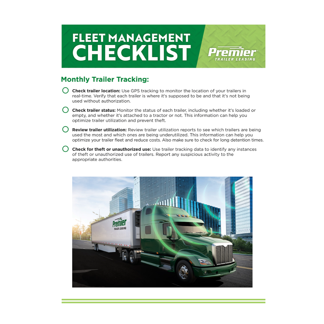 monthly maintenance checklist front cover